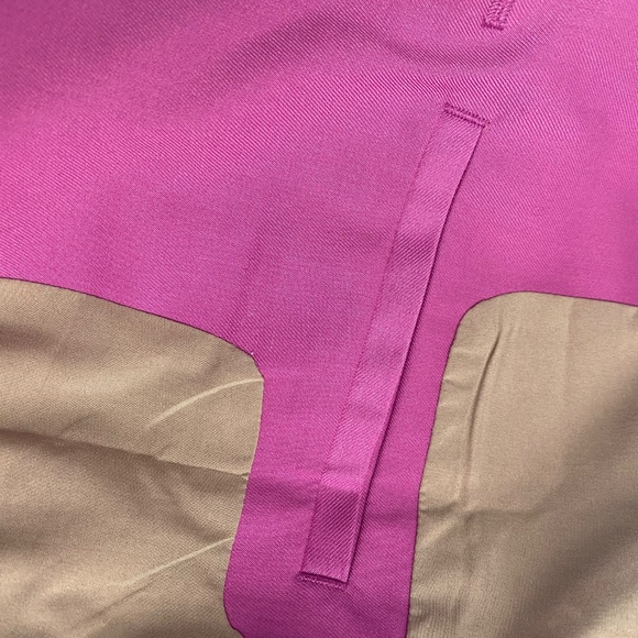 WILDFANG The Empower Colorblock Suit Tux Blazer & Slim Crop Pant Orchid Black - Picture 10 of 16